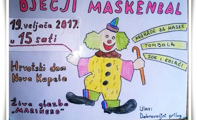 Općina Nova Kapela: Dječji maskembal