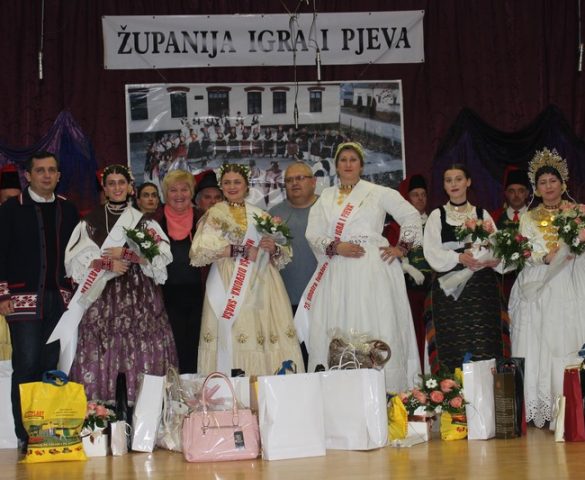 Izabrane najljepše djevojke i snaše Brodsko posavske županije: Prva Katarina Štivičić iz Kaniže, druga Ema Beketić iz Lužana, treća Anita Vukovarac iz Slavonskog Prnjavora