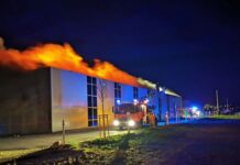 Sinoć gorjela dvorana Matičević centra u Slavonskom Brodu