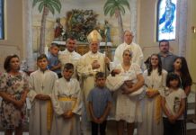 Biskup krstio šesto dijete roditelja Šoštarić u Brodskom Stupniku