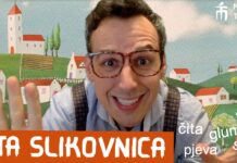 Igor Baksa kao Tata slikovnica u novogradiškom parku