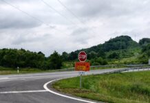 Zatvorena cesta D51 prema Požegi