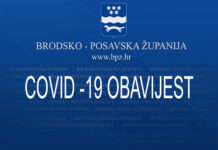 Do 30. rujna u Brodsko posavskoj županiji u svatovima i na sprovodima do 50 ljudi; u zatvorenim prostorima ugostiteljskih objekata, ukoliko ne konzumirate hranu ili piće, obvezne maske…