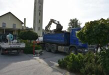 U općini Rešetari nastavljaju s radovima: Uređuje se prostor oko župne crkve u Rešetarima