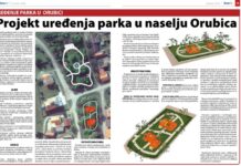 Projekt uređenja parka u naselju Orubica