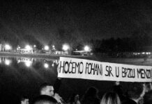 TREBAMO LI IH KRIVITI: Studenti u znak revolta opet partijali uz poruku ”Živjeli ljudi. Ni’ko nam neće ovu noć pokvarit”