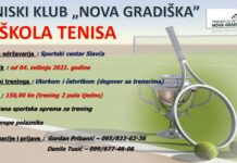 Teniski klub Nova Gradiška: Škola tenisa krenula s radom