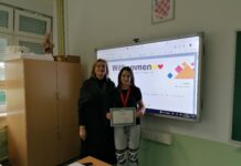Uručene diplome učenicama OŠ Ljudevita Gaja s Međunarodnog natjecanja Willkommen