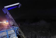 Kod Novog Varoša sletio kamion s ceste