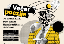 Sutra u Domu kulture Večer poezije