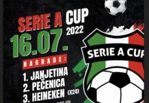 U subotu turnir Seria A CUP 2022. na Slavči