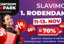 Centrum Park vas poziva da proslavimo prvi rođendan zajedno od 11. do 13. studenog!