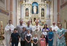 Biskup Antun krstio peto dijete roditelja Tomašić u Novoj Gradiški