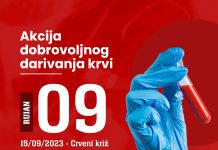 Danas akcija dobrovoljnog darivanja krvi