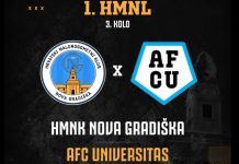 HMNK NOVA GRADIŠKA danas igra prvu domaću utakmicu u 1. HMNL – gost splitski AFC Universitas