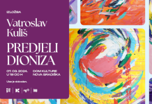 Večeras u Domu kulture otvorenje izložbe Vatroslava Kuliša “Predjeli Dioniza”