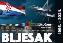 Ususret 29. obljetnice VRO “Bljesak”: proslava pobjedničke operacije Hrvatske vojske i policije u Okučanima (program)