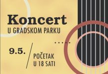 Danas u Gradskom parku koncert Gradskog tamburaškog orkestra Nova Gradiška i gostiju