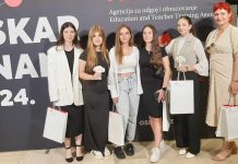 Oskar znanja za Ansambl flauta Glazbenog odjela Osnovne škole “Mato Lovrak”