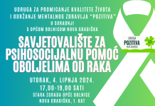 Udruga “Pozitiva” otvara Savjetovalište za psihosocijalnu pomoć oboljelima od raka
