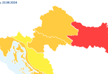 DHMZ: Izdano upozorenje na opasne vremenske pojave za Hrvatsku