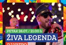 Sutra u Gradskom parku ne propustite koncert Živa legenda i Matej Predojević Petrić