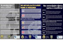Policija upozorava: Ne ostavljate djecu samu u vozilima!