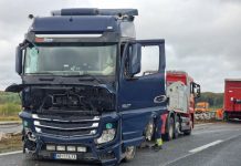 U prometnoj nesreći na autocesti A3 sudjelovali jedan skup vozila i 3 teretna vozila