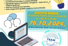 Udruženje obrtnika Nova Gradiška provodi WEBINAR „KOMUNIKACIJSKE VJEŠTINE“- Projekt „TEAM“