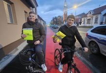 Provedena preventivna akcija „Vidljiv biciklist – siguran biciklist“