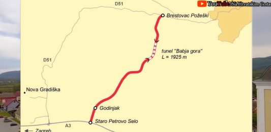 Požega se spaja s autocestom kod Starog Petrovog Sela, gradi se i tunel!
