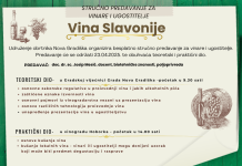 Udruženje obrtnika Nova Gradiška poziva na predavanje „Vina Slavonije“