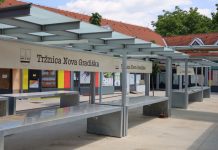 Postavljene nove tende za klupe na gradskoj tržnici