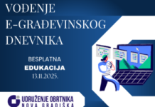 Udruženje obrtnika Nova Gradiška organizira besplatno edukaciju “Vođenje e – građevinskog dnevnika”