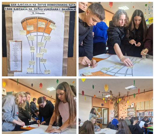 OŠ “Mato Lovrak”: Učenici 8. razreda odali počast žrtvama Domovinskog rata