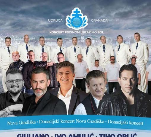 Glazbene zvijezde u Novoj Gradiški: Ne propustite veliki donacijski koncert “Pjesmom ublažimo bol”