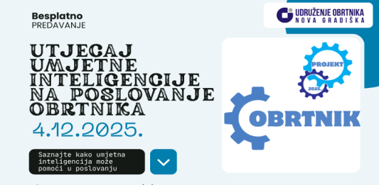 POZIV na predavanje “Utjecaj umjetne inteligencije na poslovanje obrtnika”