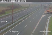 Obavijest o zatvaranju krakova čvora Nova Gradiška na autocesti A3