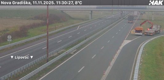 Obavijest o zatvaranju krakova čvora Nova Gradiška na autocesti A3