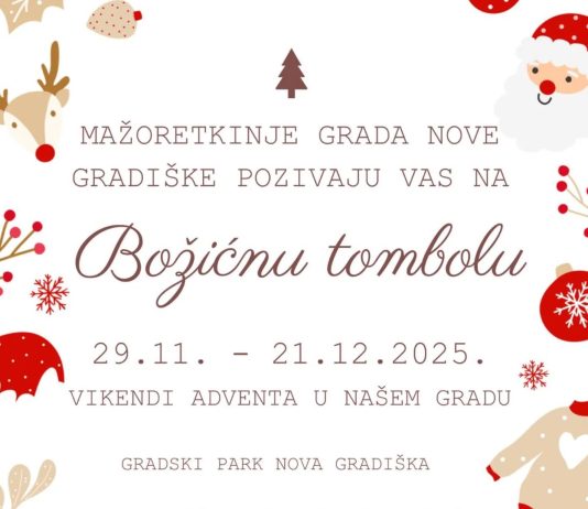 Božićna tombola Mažoretkinja Grada Nove Gradiške