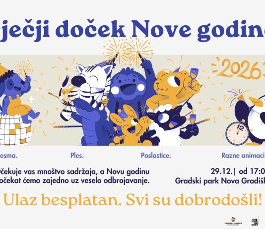 Gradska knjižnica Nova Gradiška poziva na Dječji doček Nove godine!