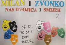 Smijeh se vraća u Dom kulture: „Nas dvojica i smijeh 2“ večeras na pozornici