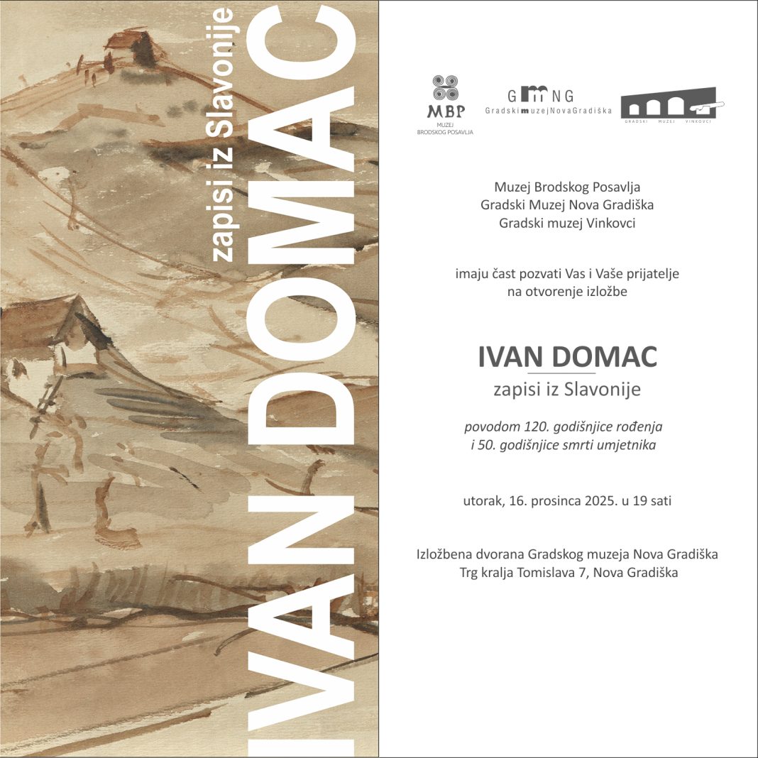 Ivan Domac, izložba, Gradski muzej Nova Gradiška