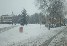 Stiže osjetno zahlađenje: Nova Gradiška pod snijegom