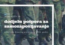 Javni poziv za dodjelu potpora za samozapošljavanje