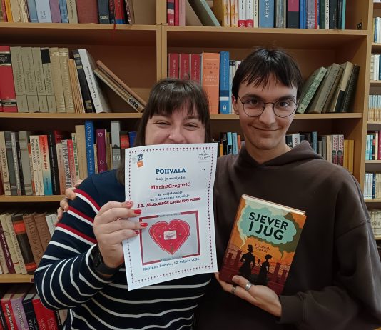 Marino Gregurić među pohvaljenima na 13. Natječaju za najljepše ljubavno pismo