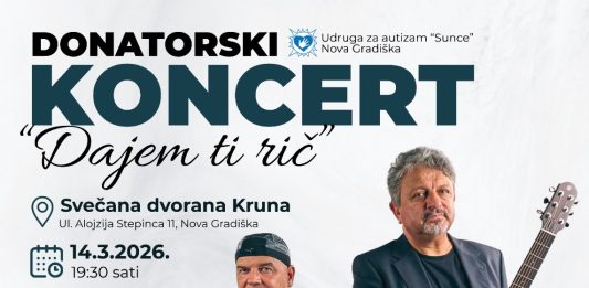 Na donatorskom koncertu Udruge za autizam “Sunce” nastupaju grupa Dalmatino i Marko Kutlić