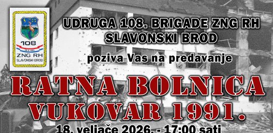 Uskoro predavanje u Slavonskom Brodu: Ratna bolnica Vukovar 1991.