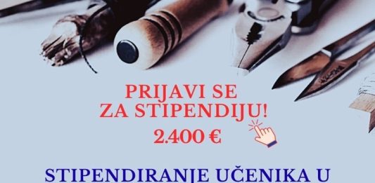 Ministarstvo gospodarstva objavilo poziv za stipendiranje učenika u obrtničkim zanimanjima